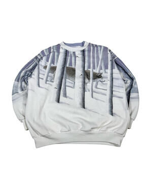 National Wildlife Federation Nature Wolf Crewneck Sweatshirt M